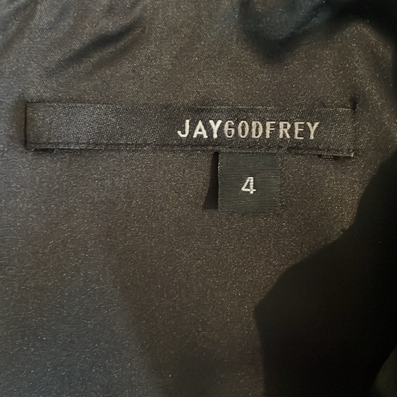 JayGodfrey Kornell Black and White Colorblock Square Neck Sheath Dress Size 4 - Picture 15 of 16